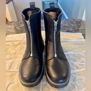 SO Brand Women’s Combat Boots, Size 8, Black